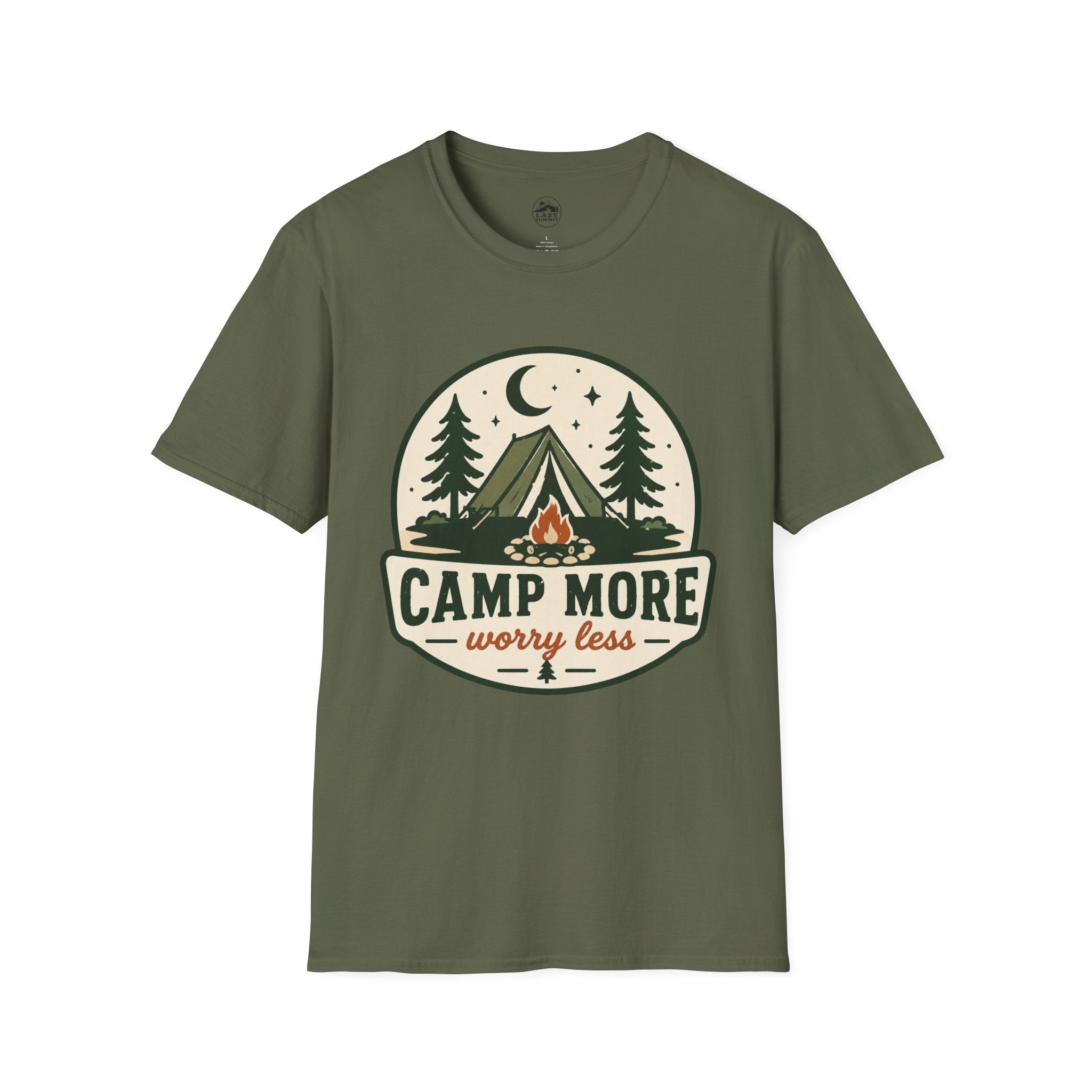 Camp More Worry Less - T-Shirt