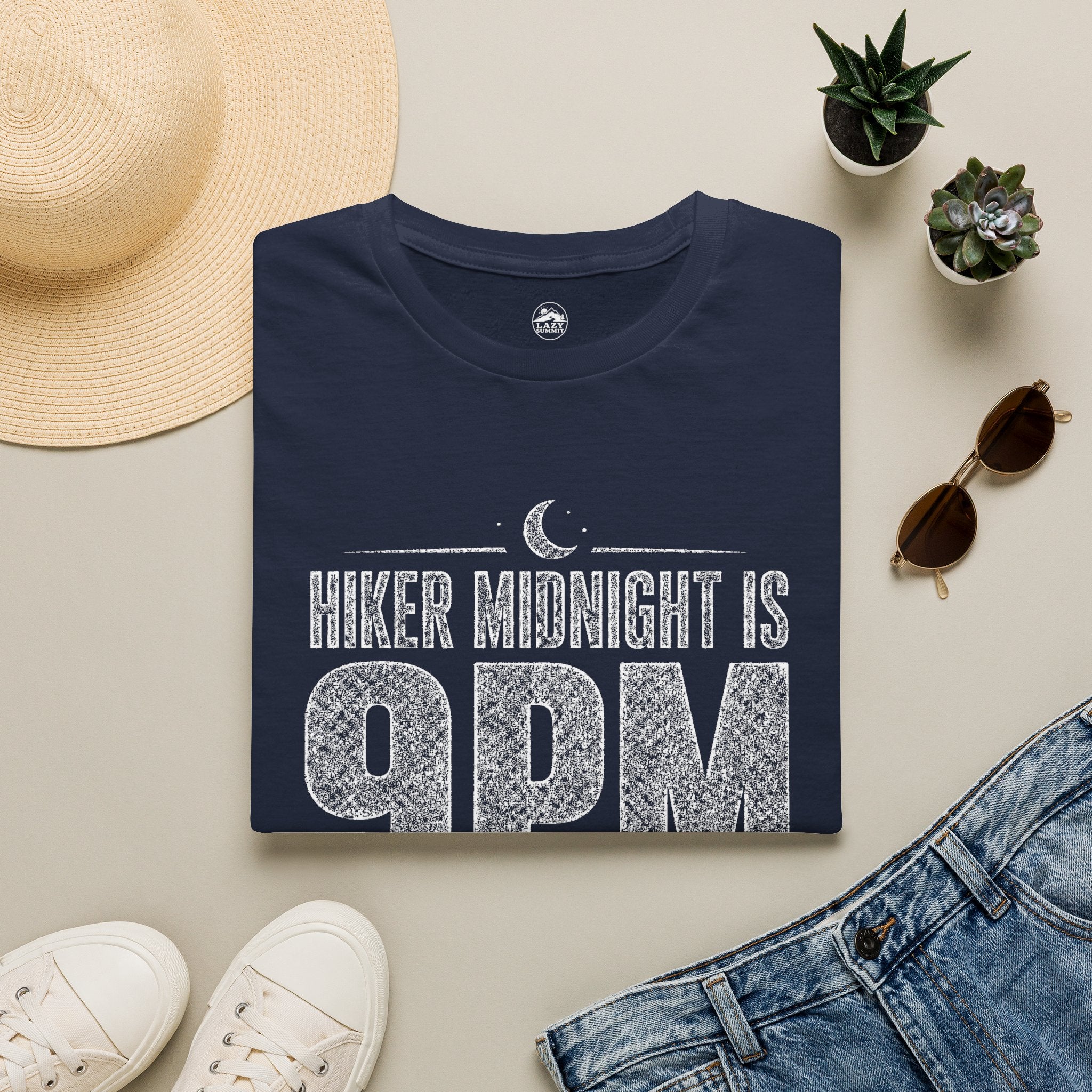 Hiker Midnight is 9pm - T-Shirt