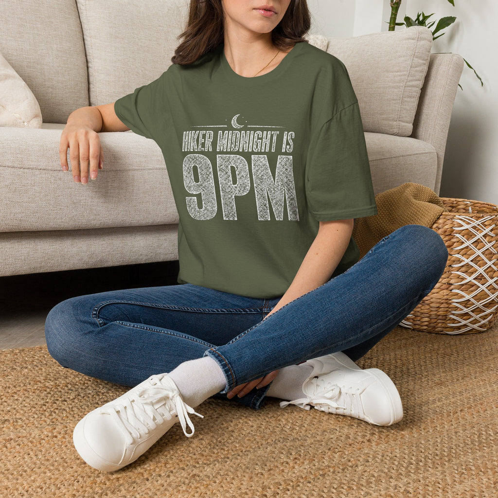 Hiker Midnight is 9pm - T-Shirt