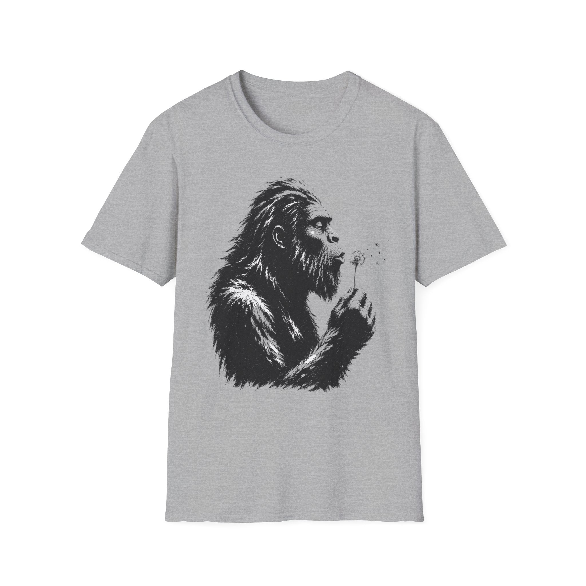 Bigfoot Blowing Flowers T-Shirt