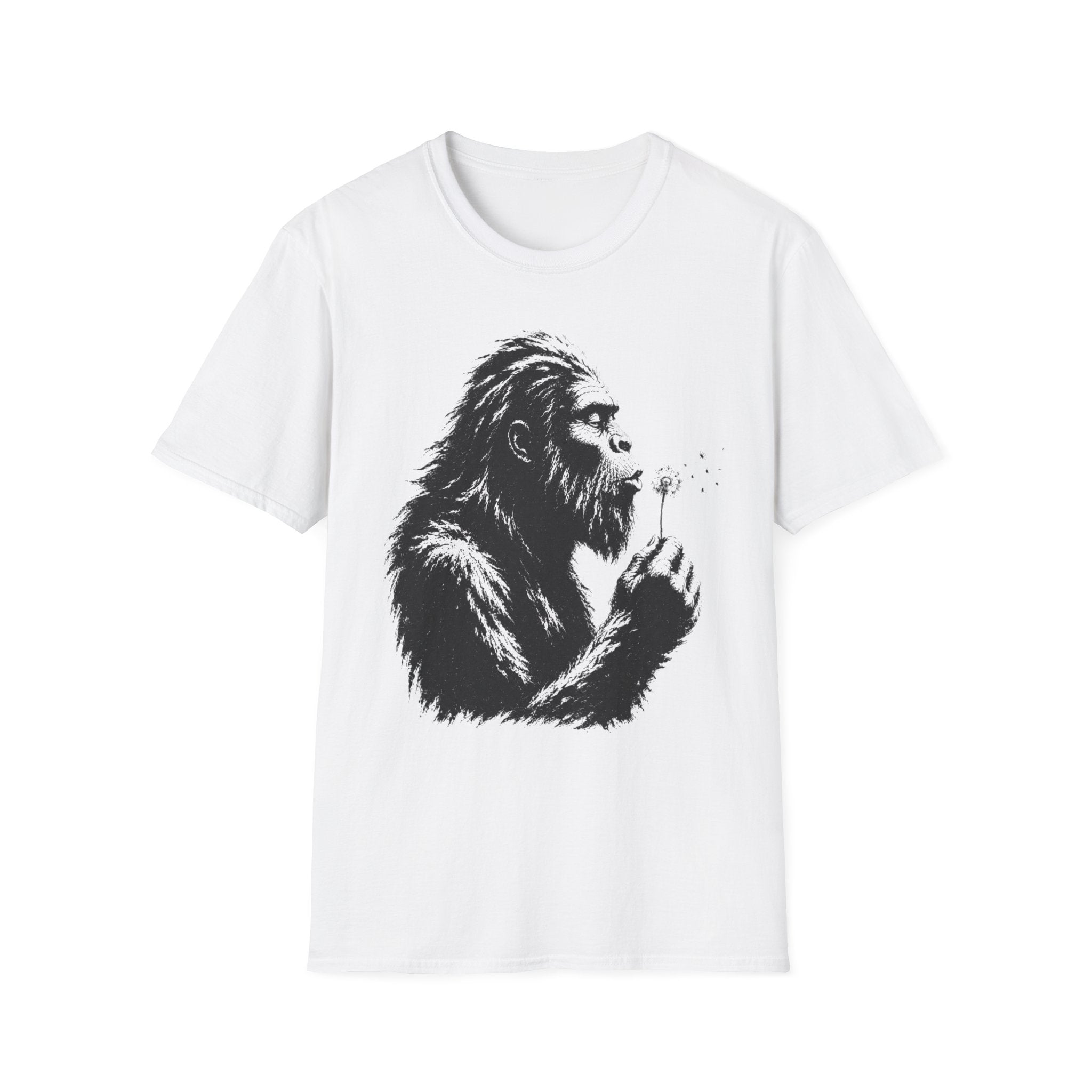 Bigfoot Blowing Flowers T-Shirt