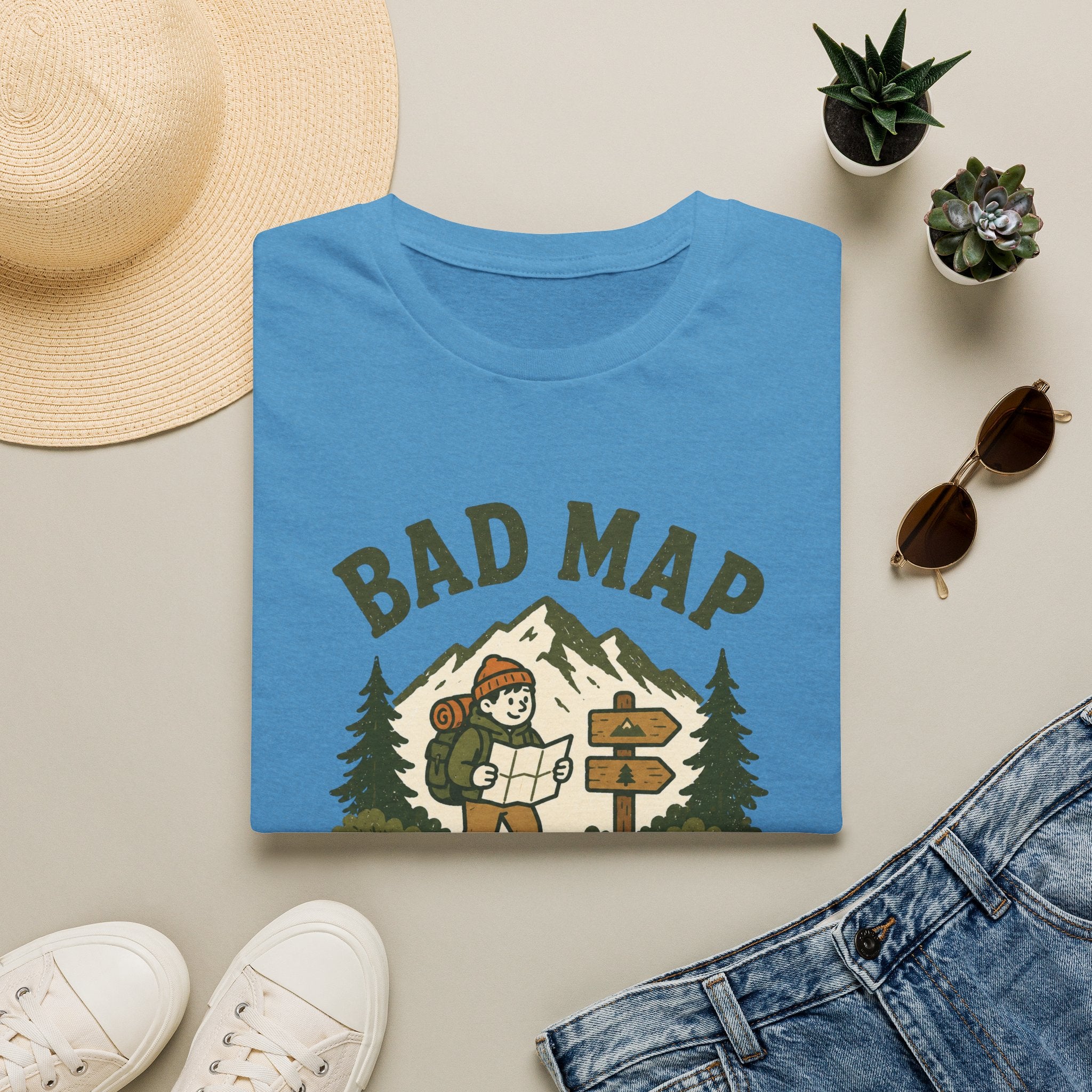 Bad Map Great Day - T-Shirt