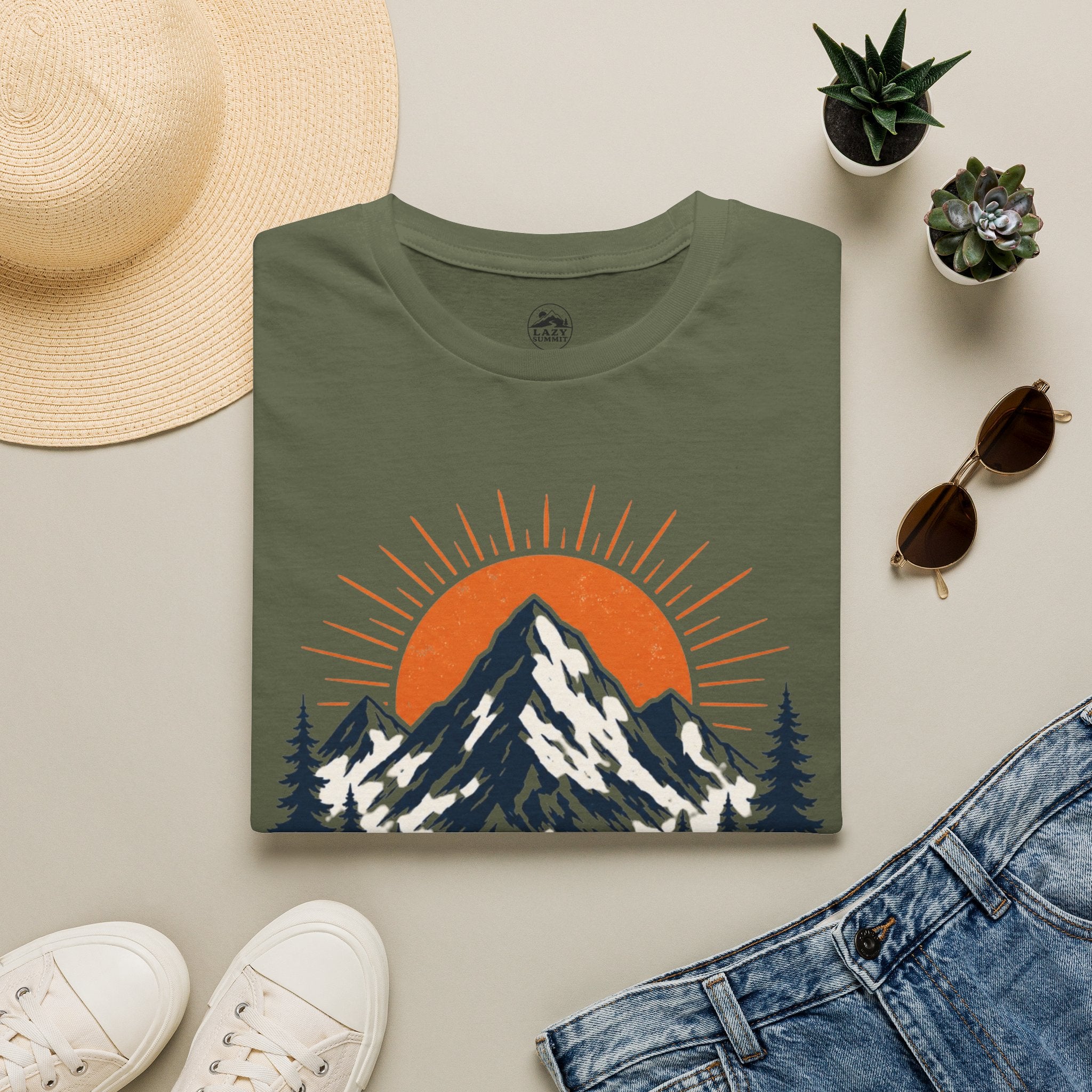 Mountains and Sunrise - T-Shirt