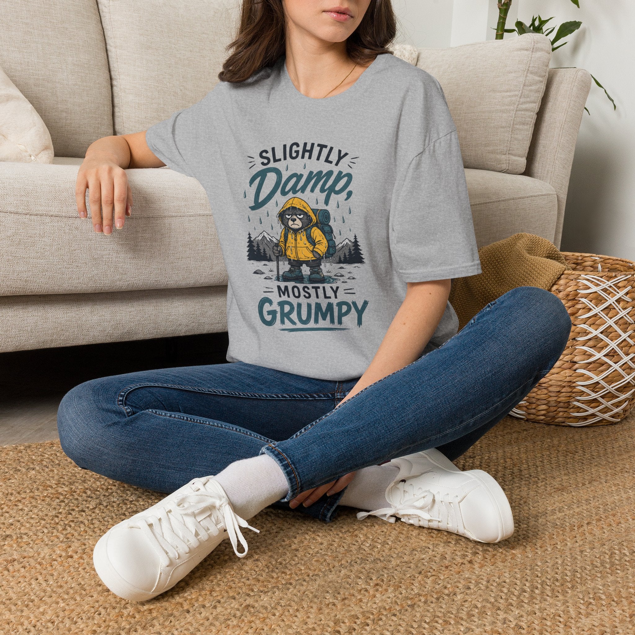 Slightly Damp Mostly Grumpy - T-Shirt