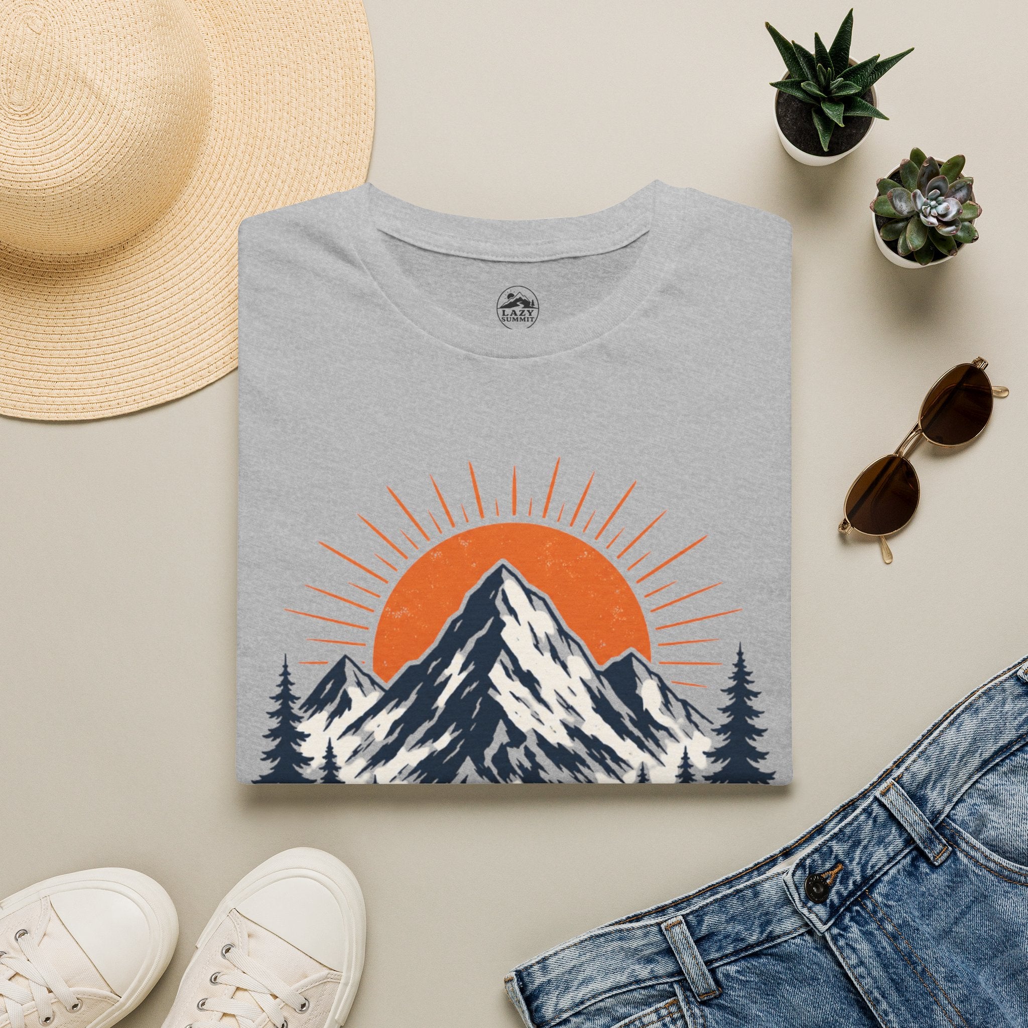 Mountains and Sunrise - T-Shirt