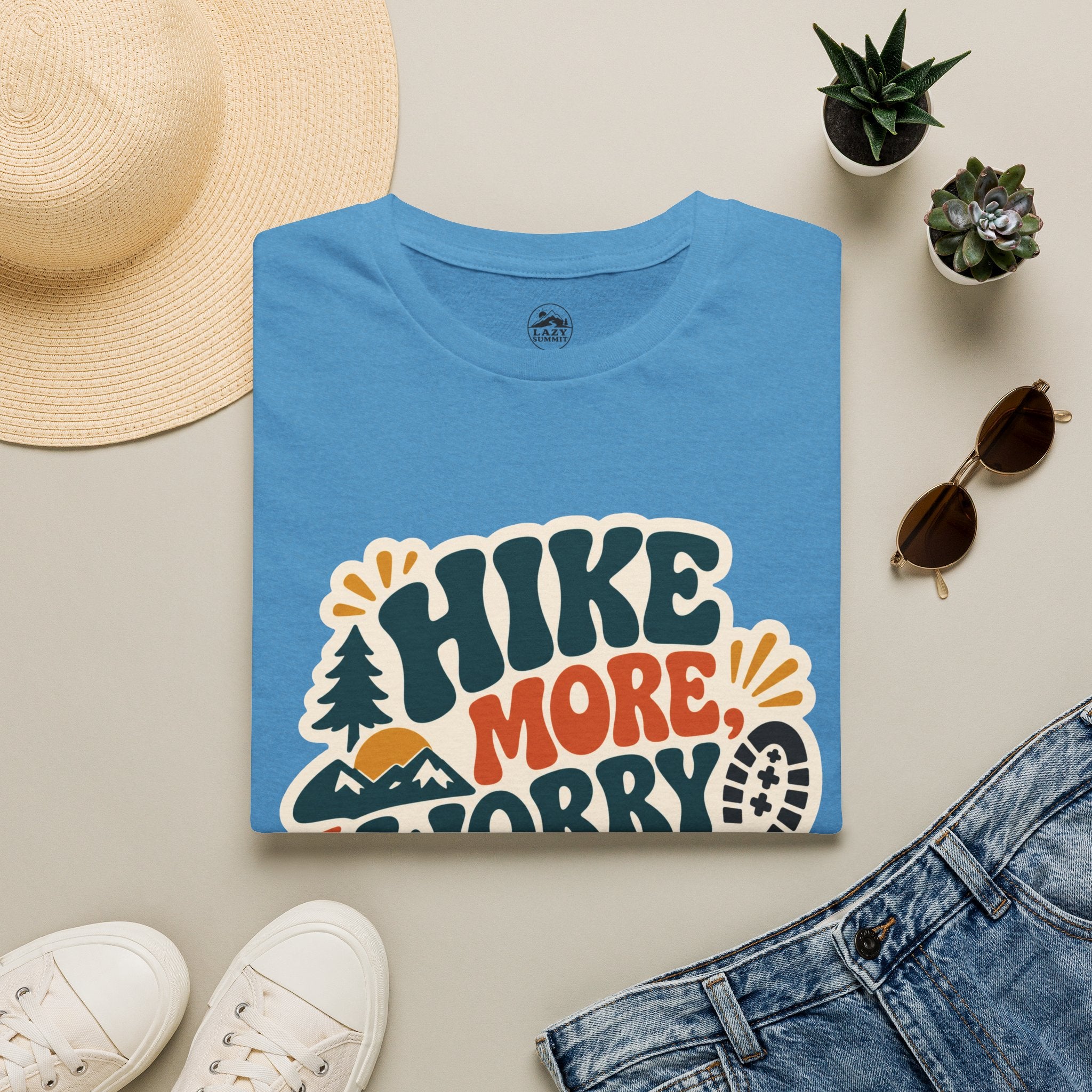 Hike More Worry Less - T-Shirt