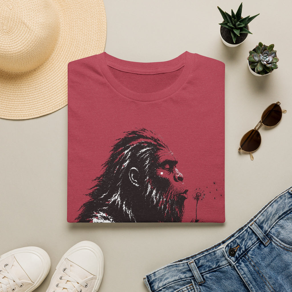 Bigfoot Blowing Flowers T-Shirt
