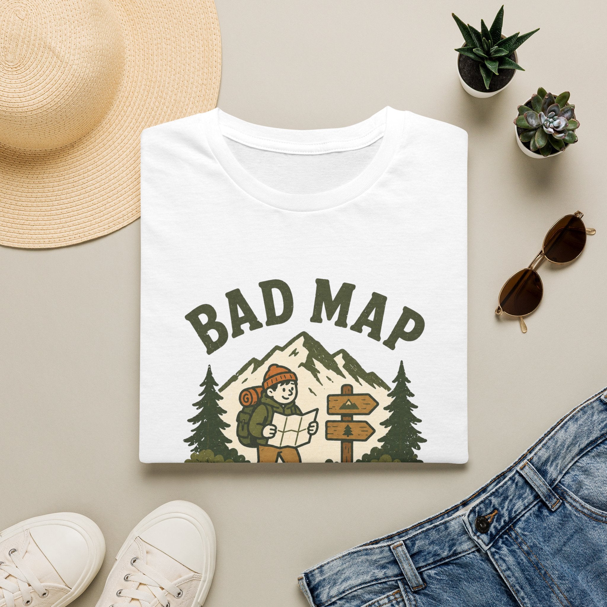 Bad Map Great Day - T-Shirt