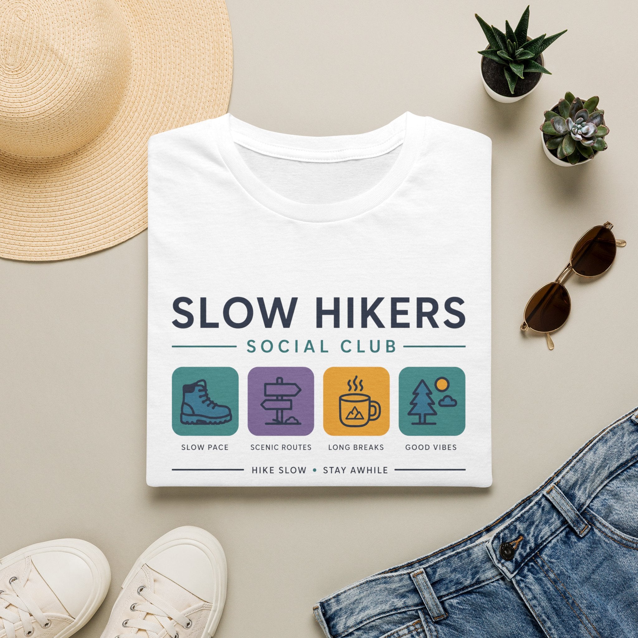 Slow Hikers Social Club - T-Shirt