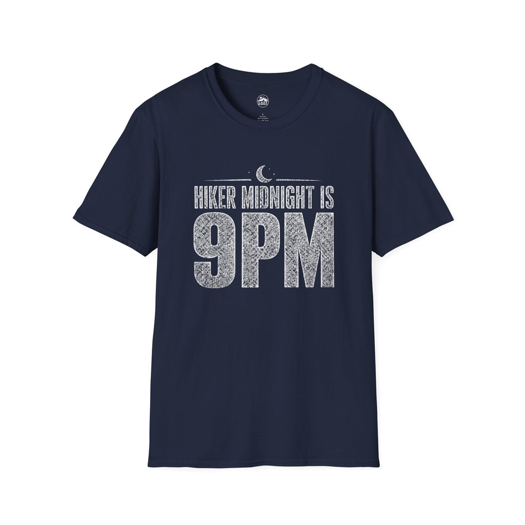 Hiker Midnight is 9pm - T-Shirt
