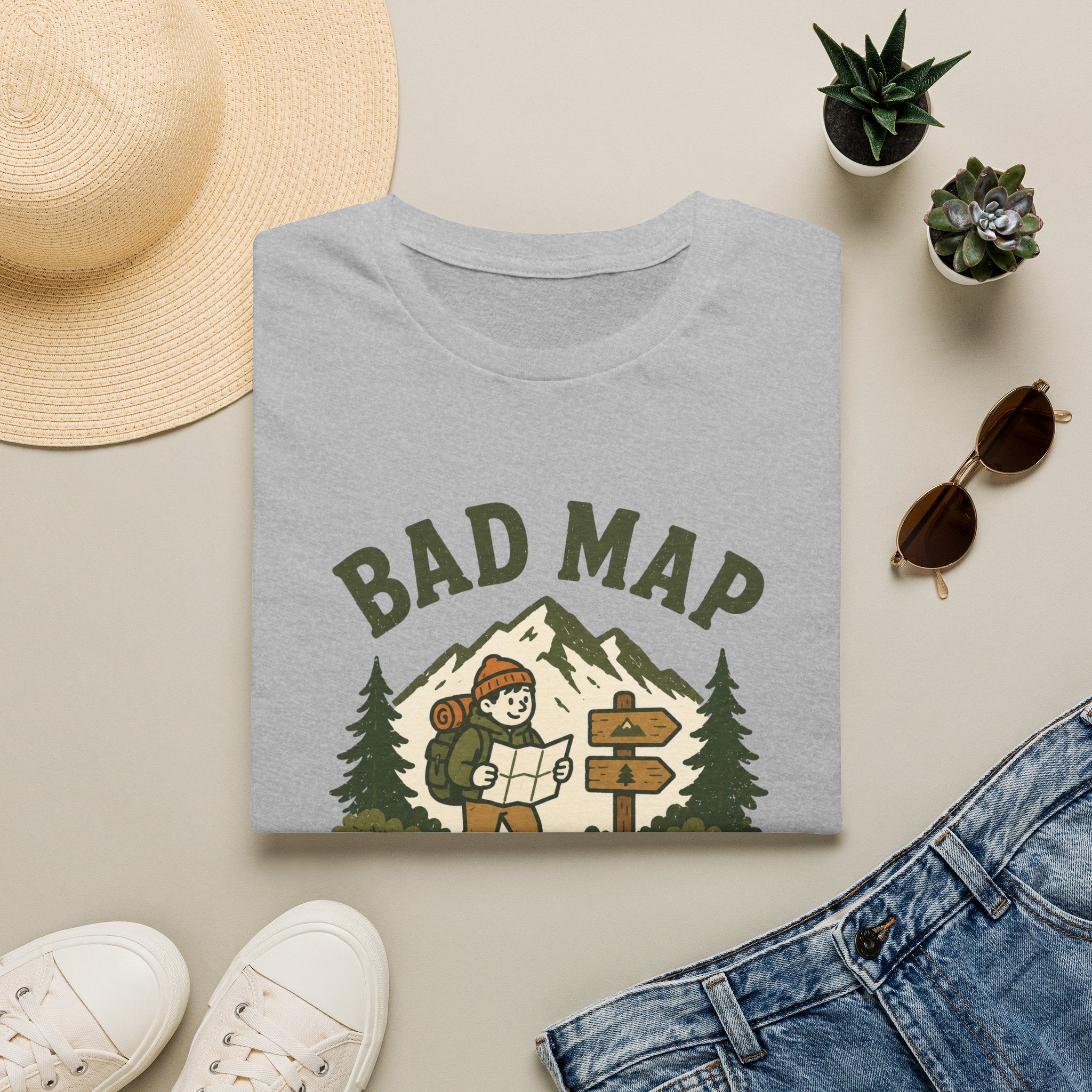 Bad Map Great Day - T-Shirt