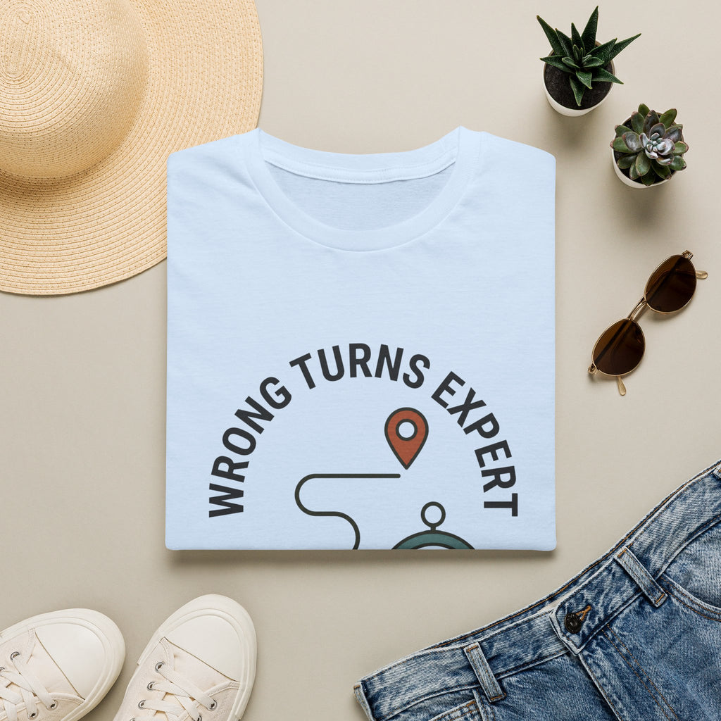 Wrong Turns Expert T-Shirt — Funny Navigator Compass