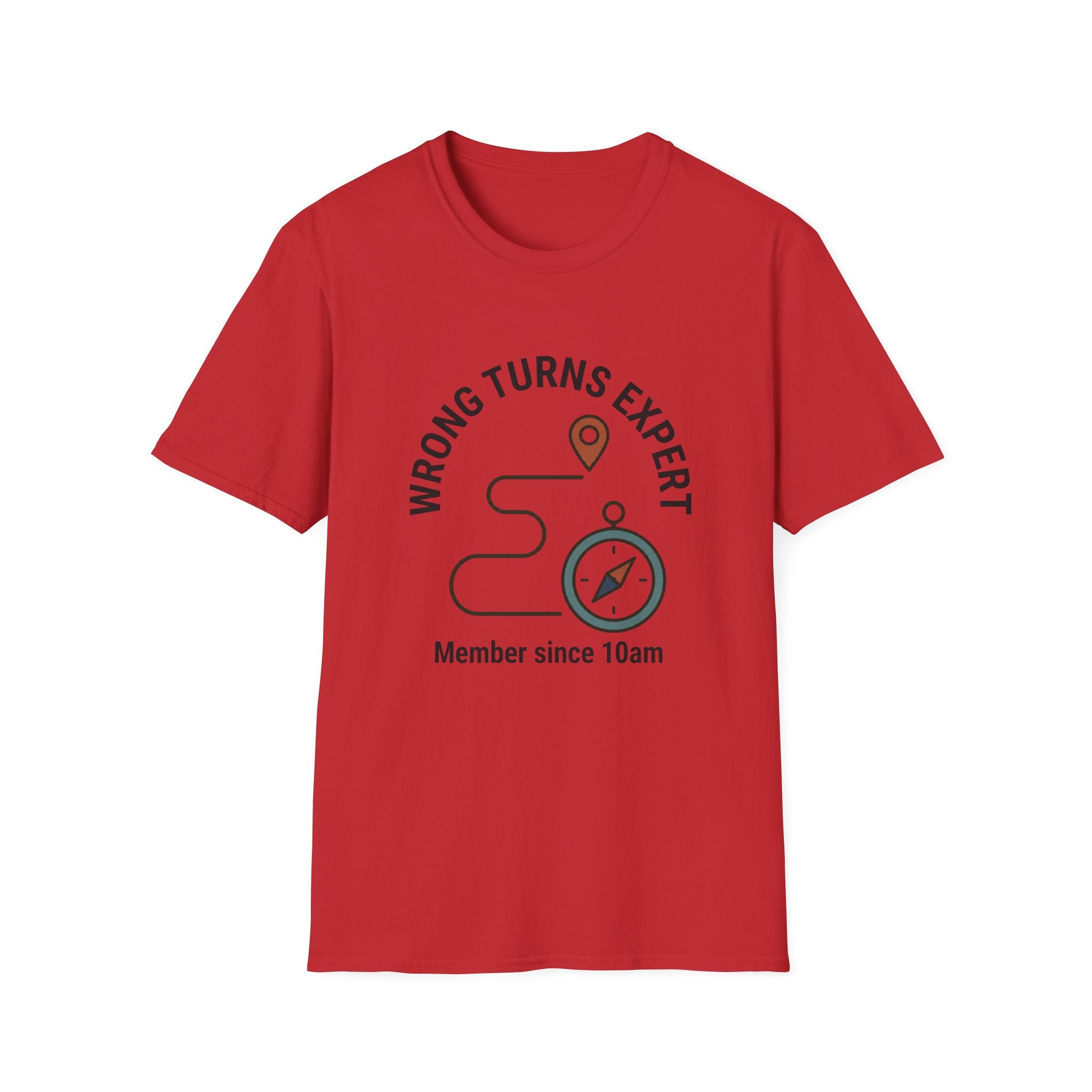 Wrong Turns Expert T-Shirt — Funny Navigator Compass