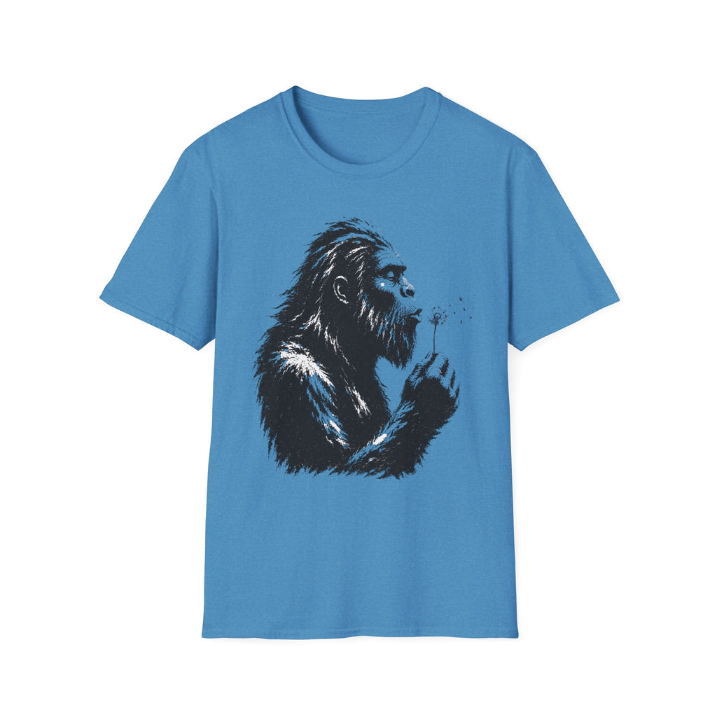 Bigfoot Blowing Flowers T-Shirt