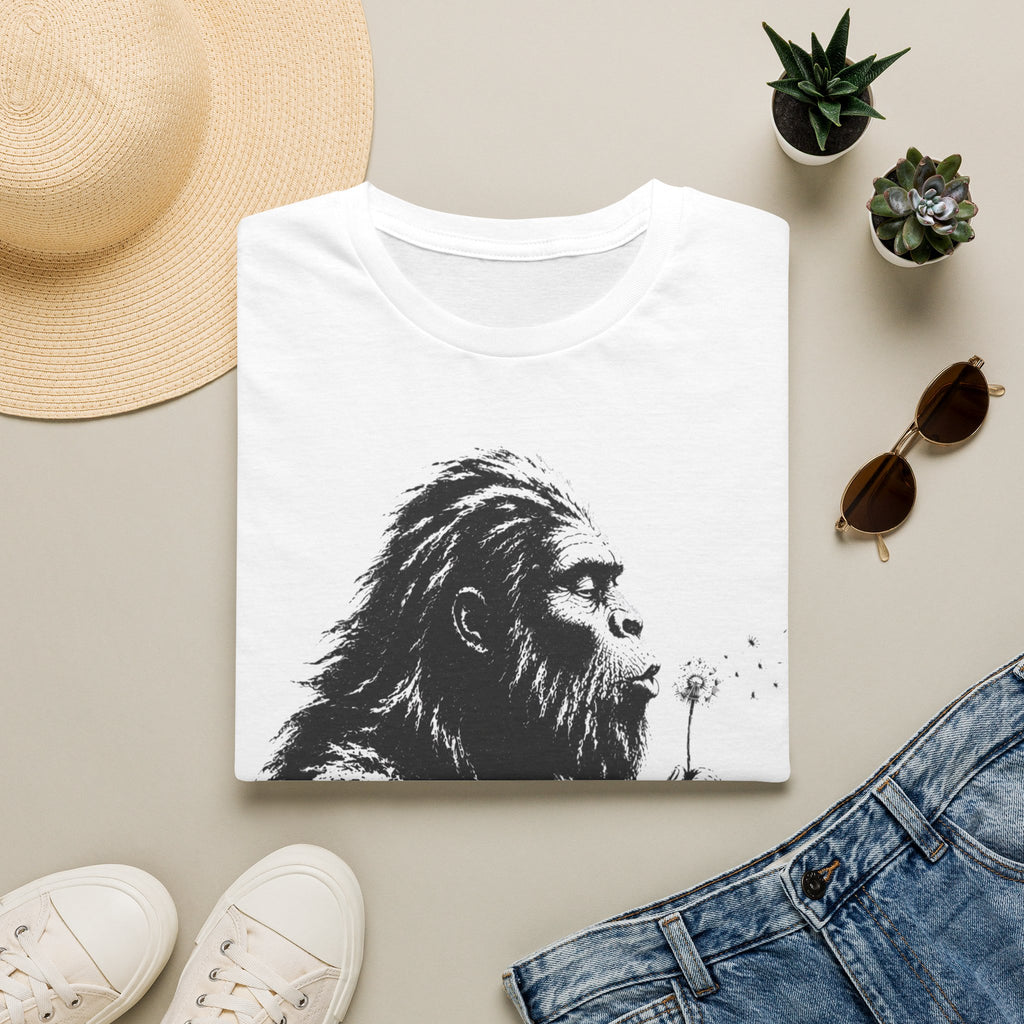 Bigfoot Blowing Flowers T-Shirt