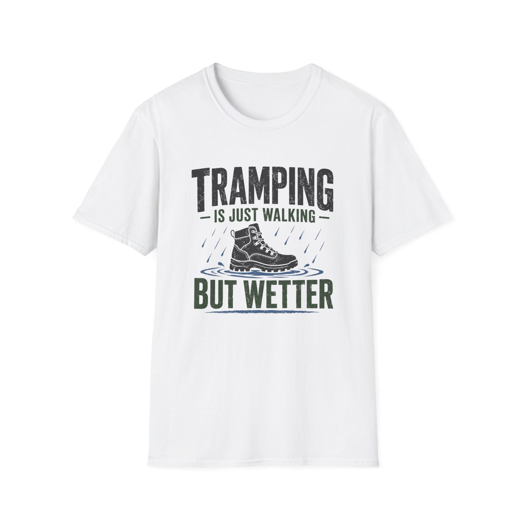 Tramping is Just Walking But Wetter - T-Shirt