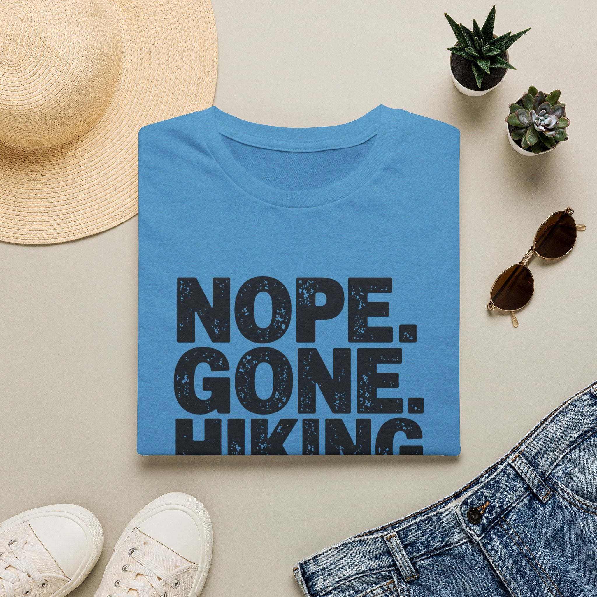 Nope Gone Hiking Bye T-Shirt