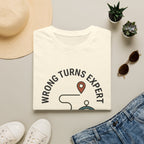 Wrong Turns Expert T-Shirt — Funny Navigator Compass