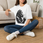Bigfoot Blowing Flowers T-Shirt
