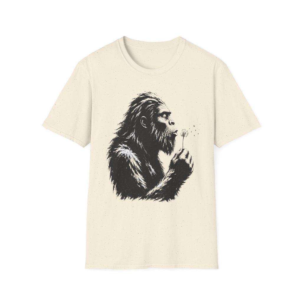 Bigfoot Blowing Flowers T-Shirt
