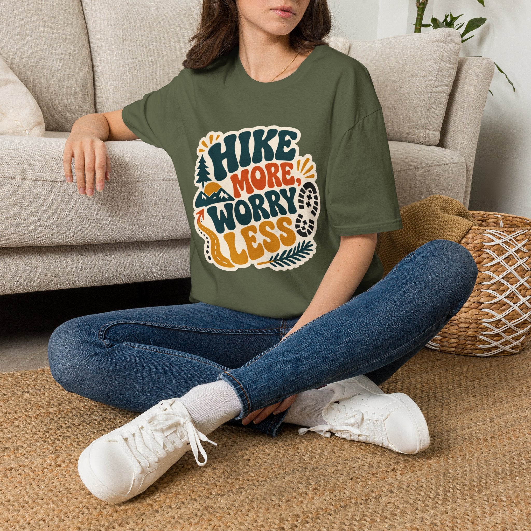 Hike More Worry Less - T-Shirt