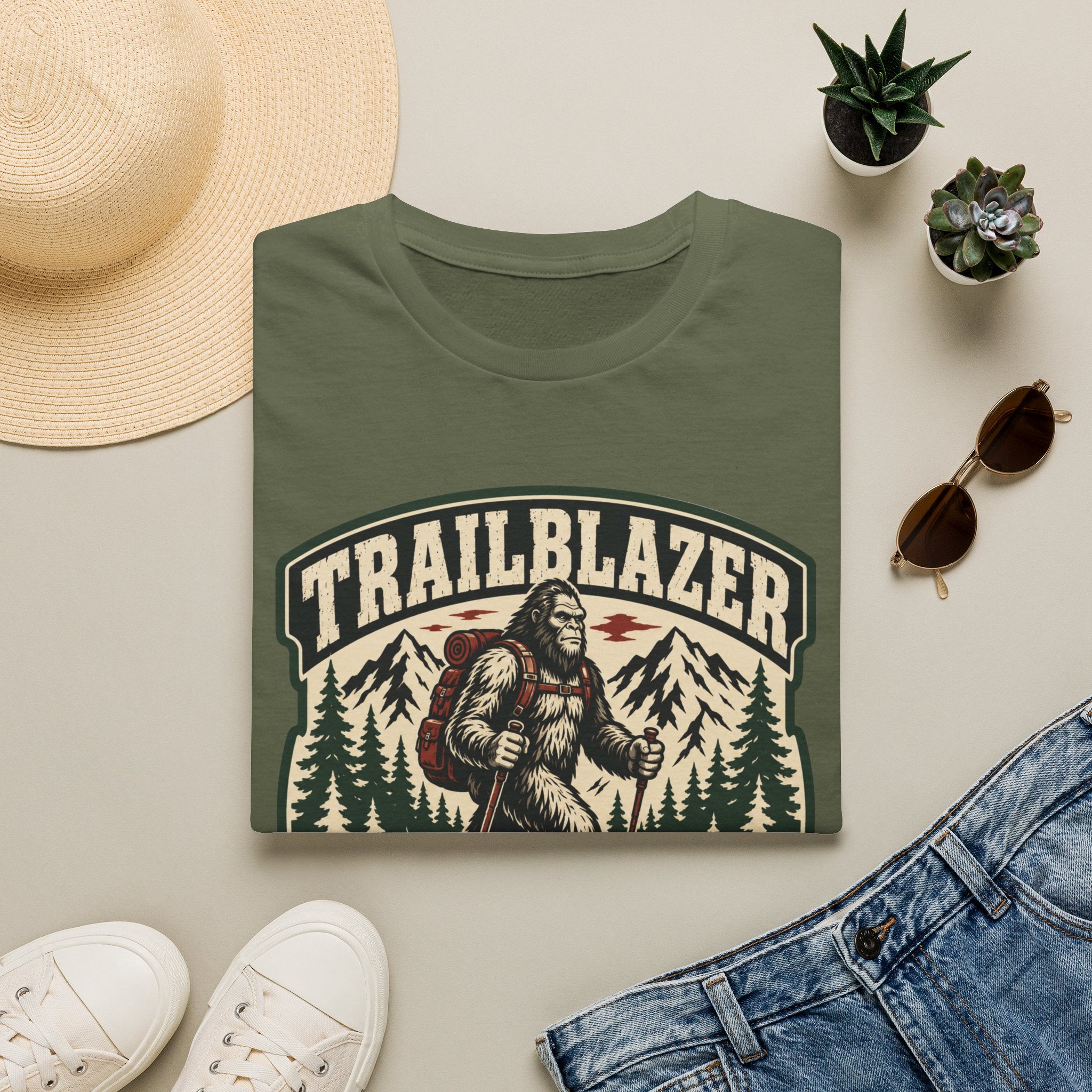 Bigfoot Gone Hiking T-Shirt