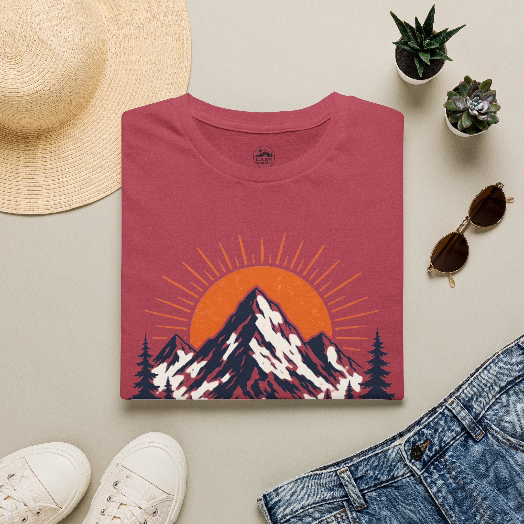 Mountains and Sunrise - T-Shirt