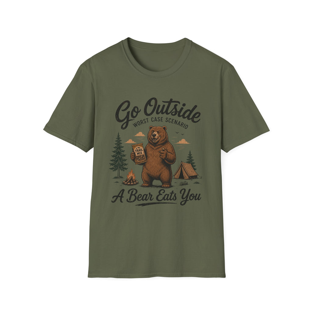 Go Outside Bear T-Shirt
