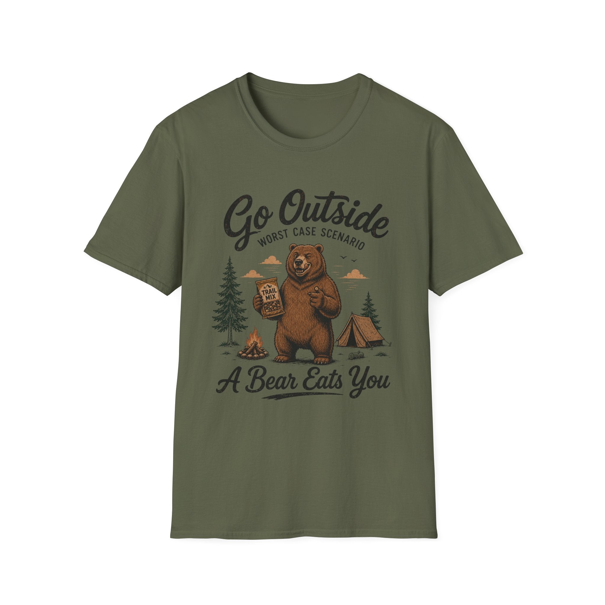 Go Outside Bear T-Shirt
