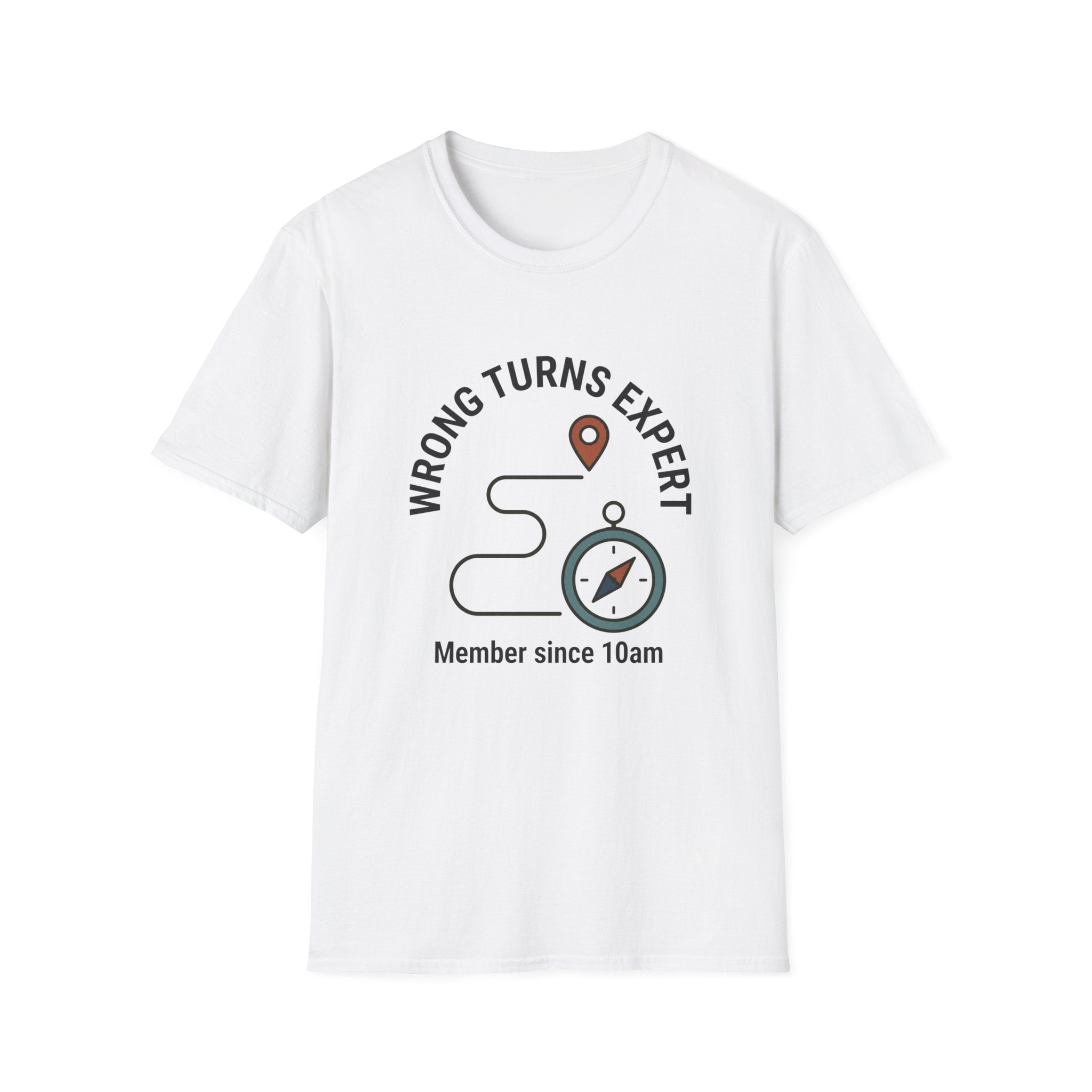 Wrong Turns Expert T-Shirt — Funny Navigator Compass
