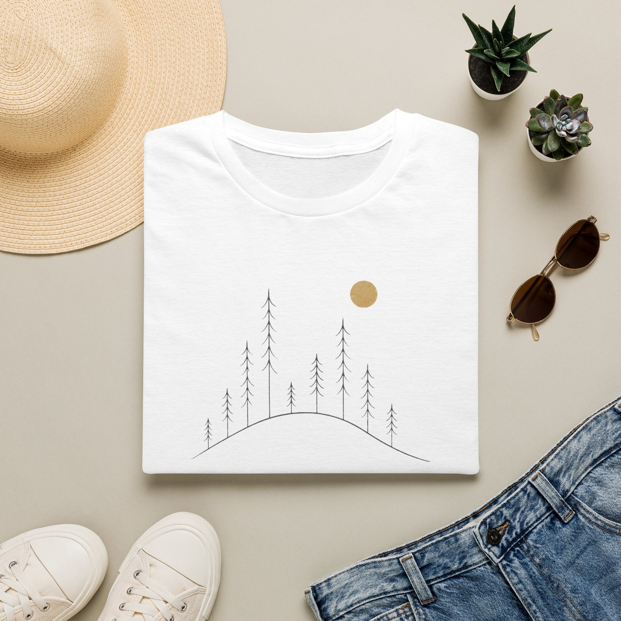 Tranquil Trees On a Hill T-Shirt