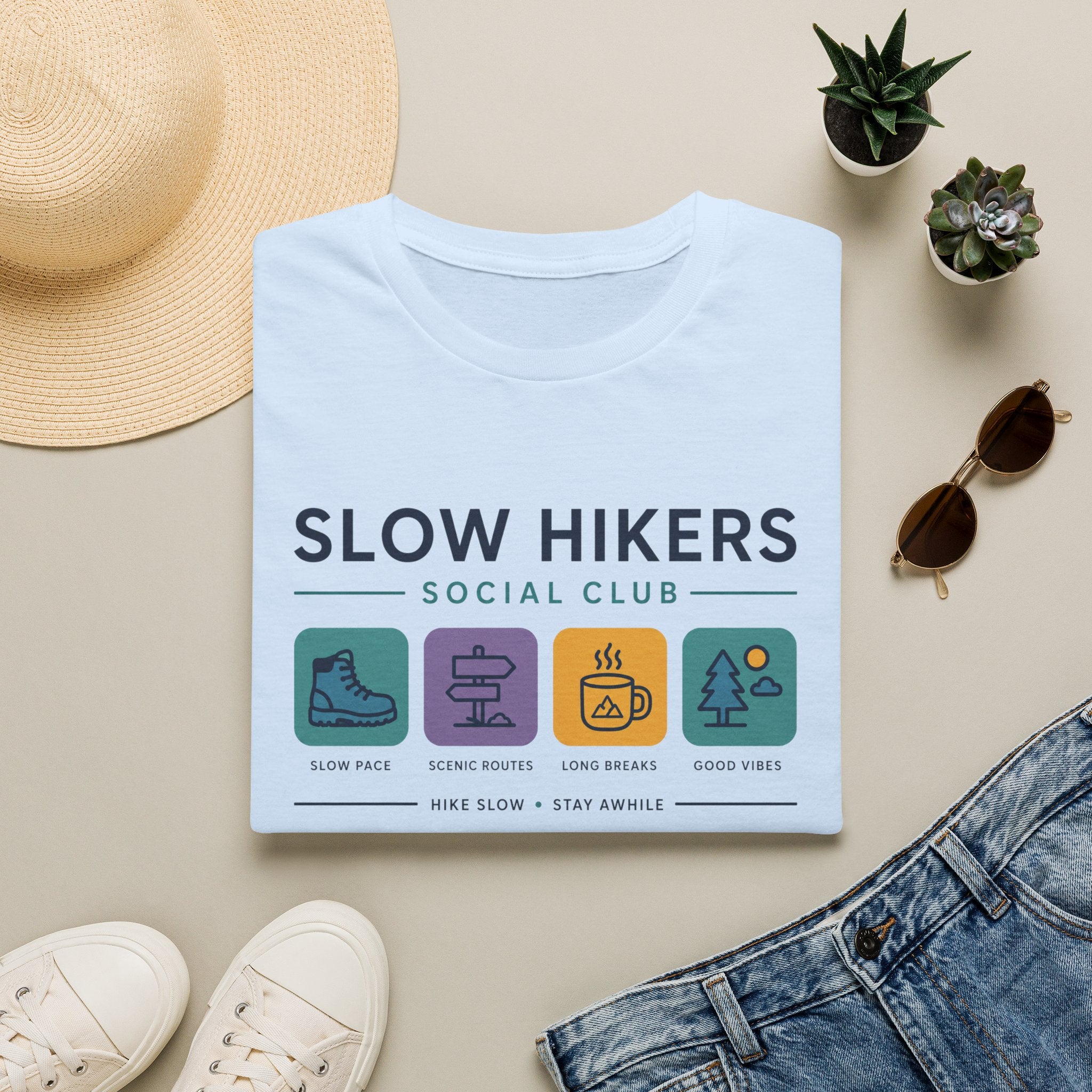Slow Hikers Social Club - T-Shirt