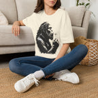 Bigfoot Blowing Flowers T-Shirt