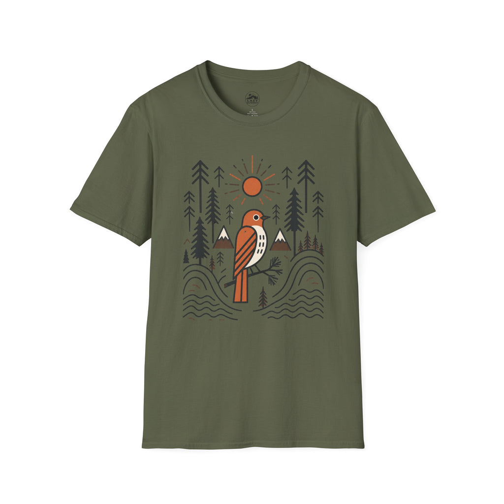 Bird in the Forest - T-Shirt