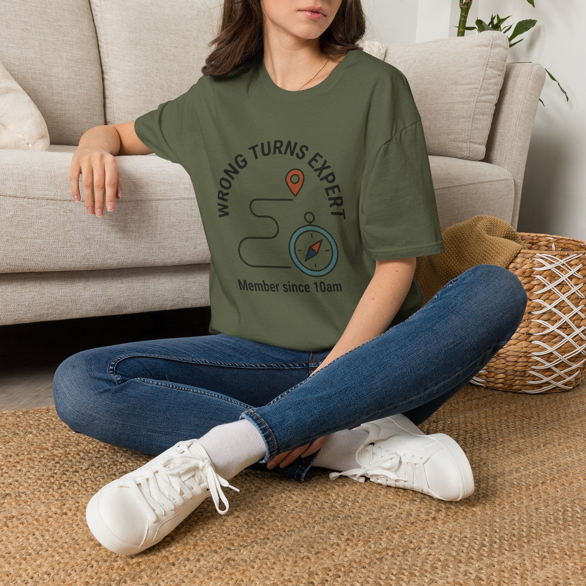 Wrong Turns Expert T-Shirt — Funny Navigator Compass