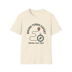 Wrong Turns Expert T-Shirt — Funny Navigator Compass
