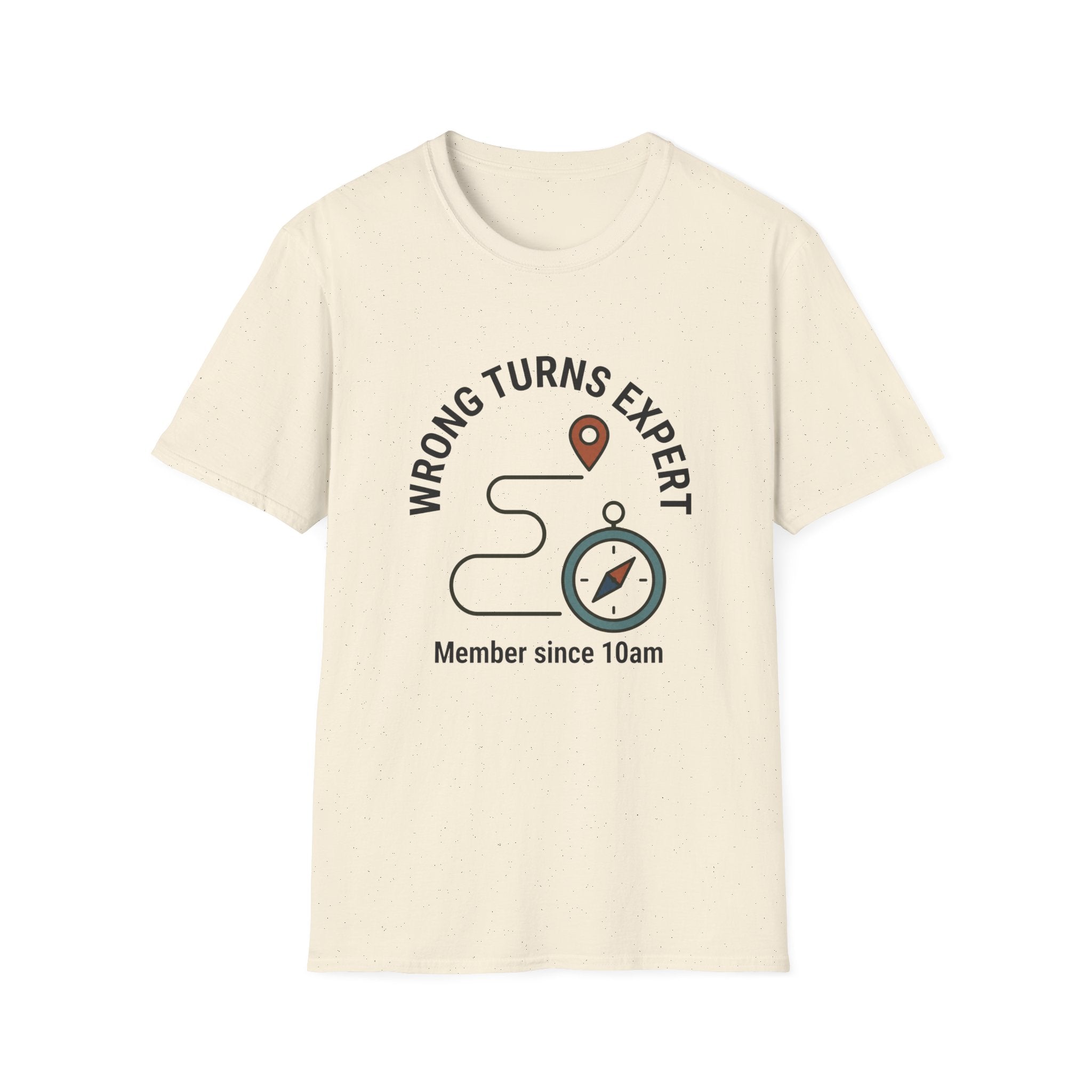 Wrong Turns Expert T-Shirt — Funny Navigator Compass