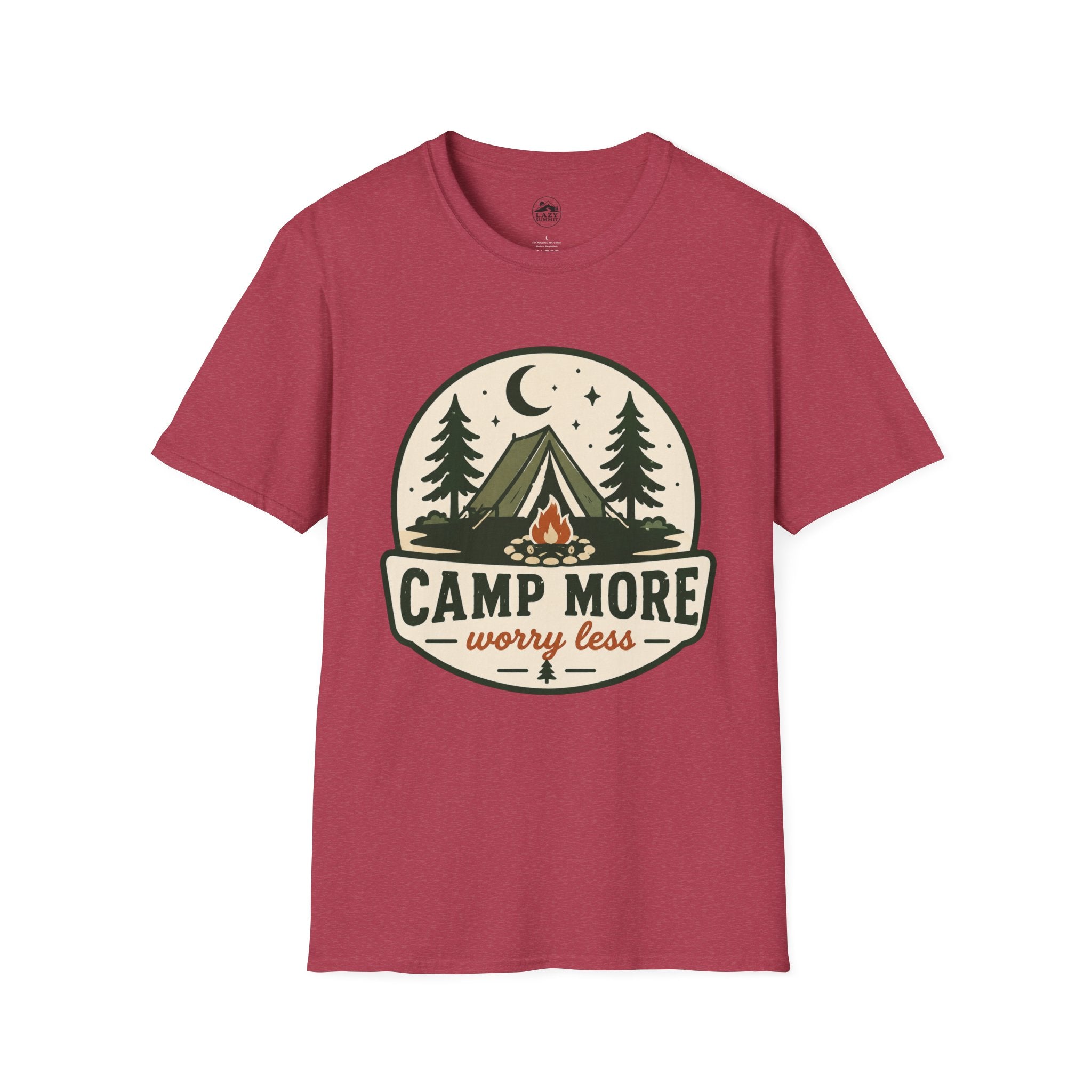 Camp More Worry Less - T-Shirt