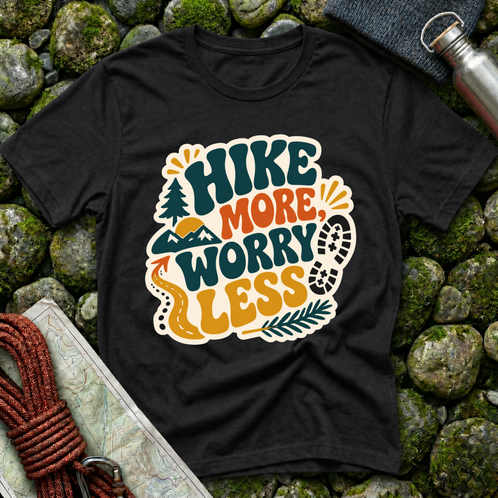 Hike More Worry Less - T-Shirt