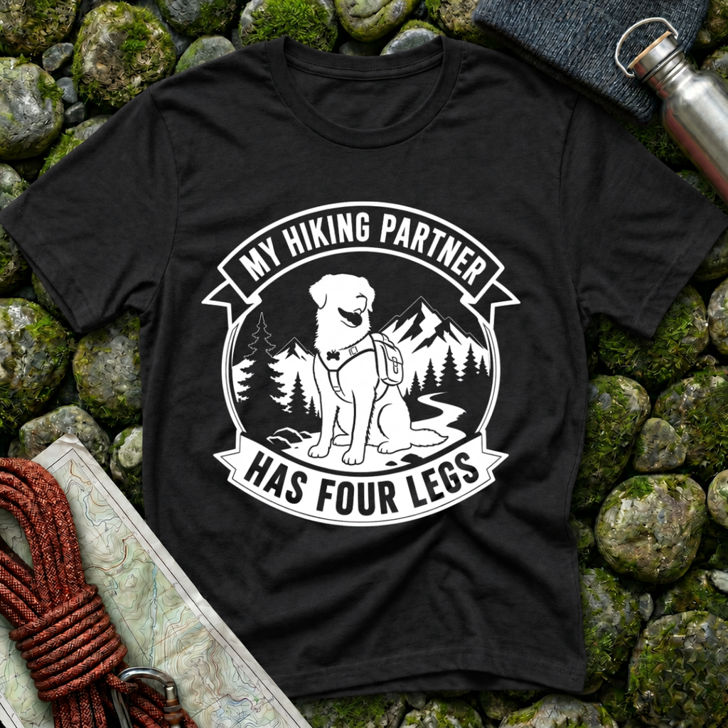 My Hiking Partner Has Four Legs - T-Shirt