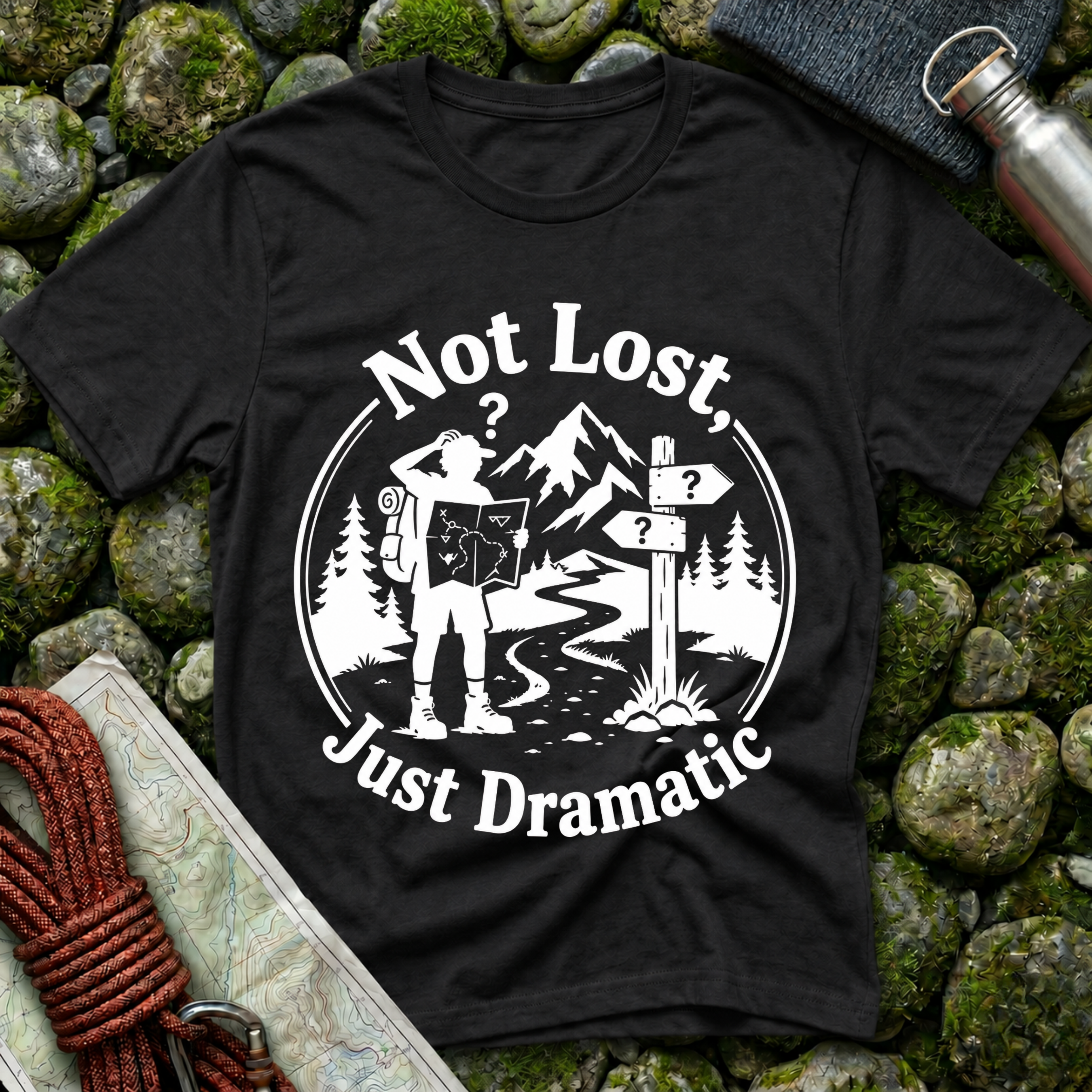 Not Lost Just Dramatic - T-Shirt