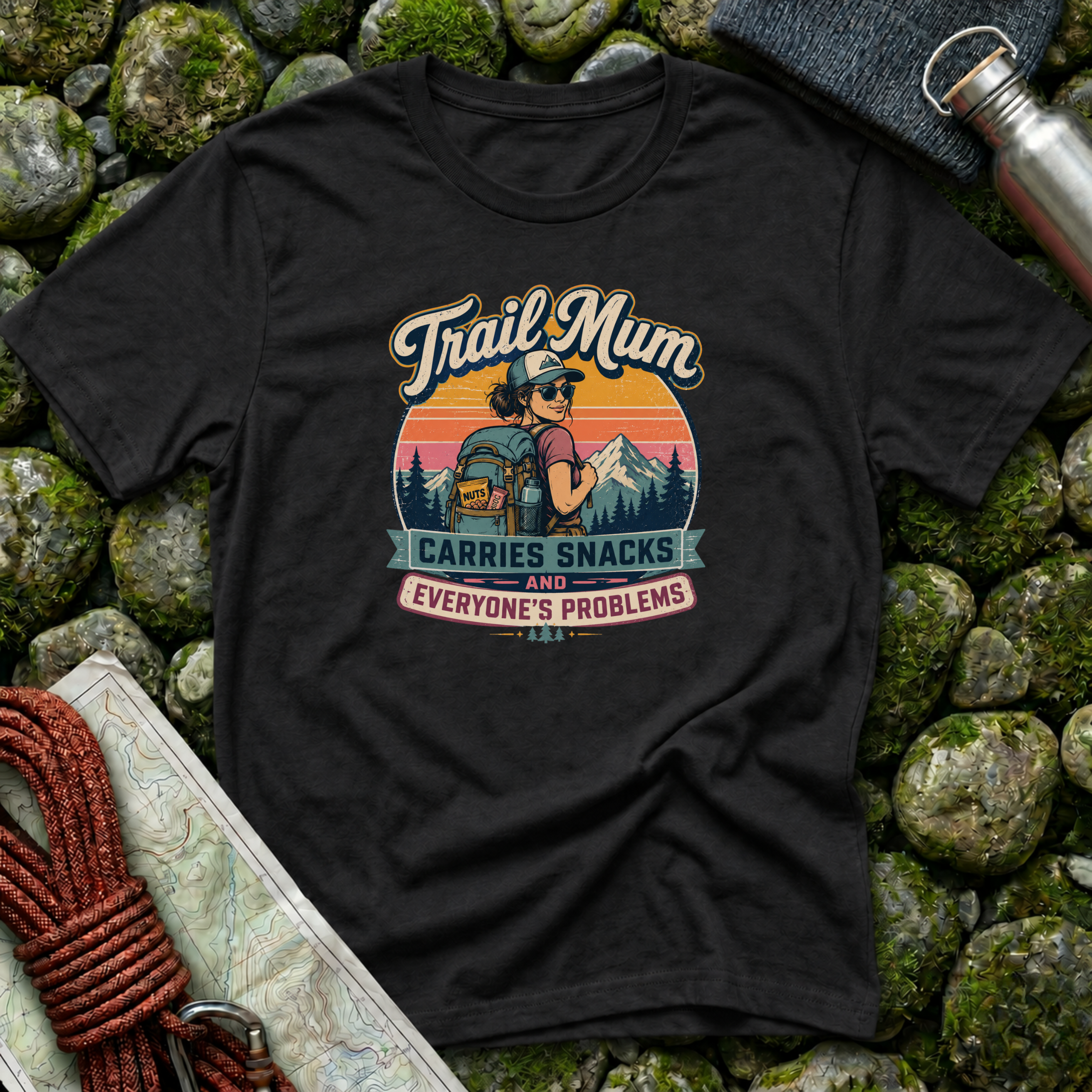 Trail Mum Carries Snacks and Everyone's Problems T-Shirt