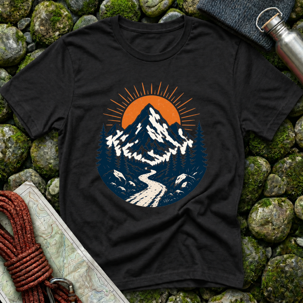 Mountains and Sunrise - T-Shirt