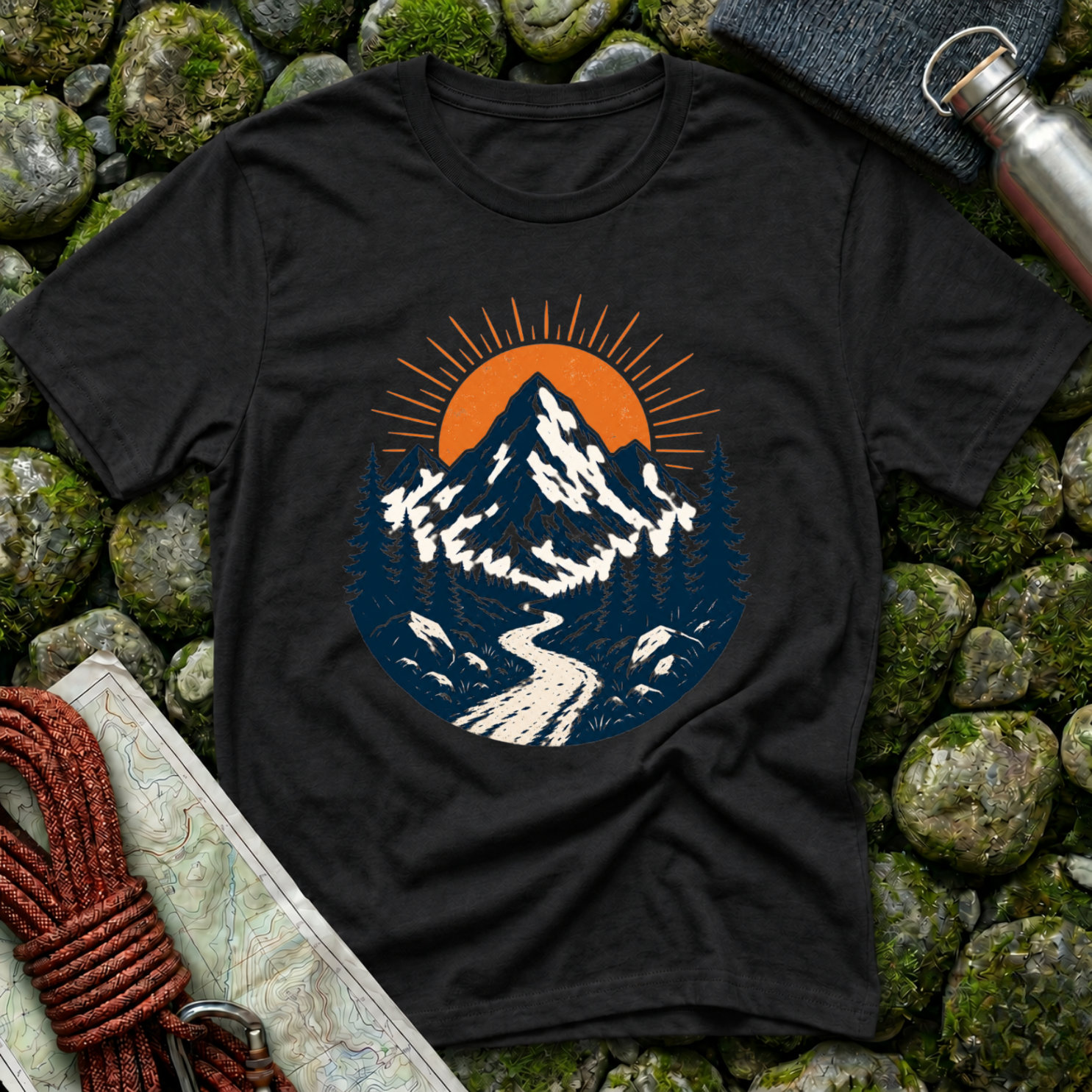 Mountains and Sunrise - T-Shirt