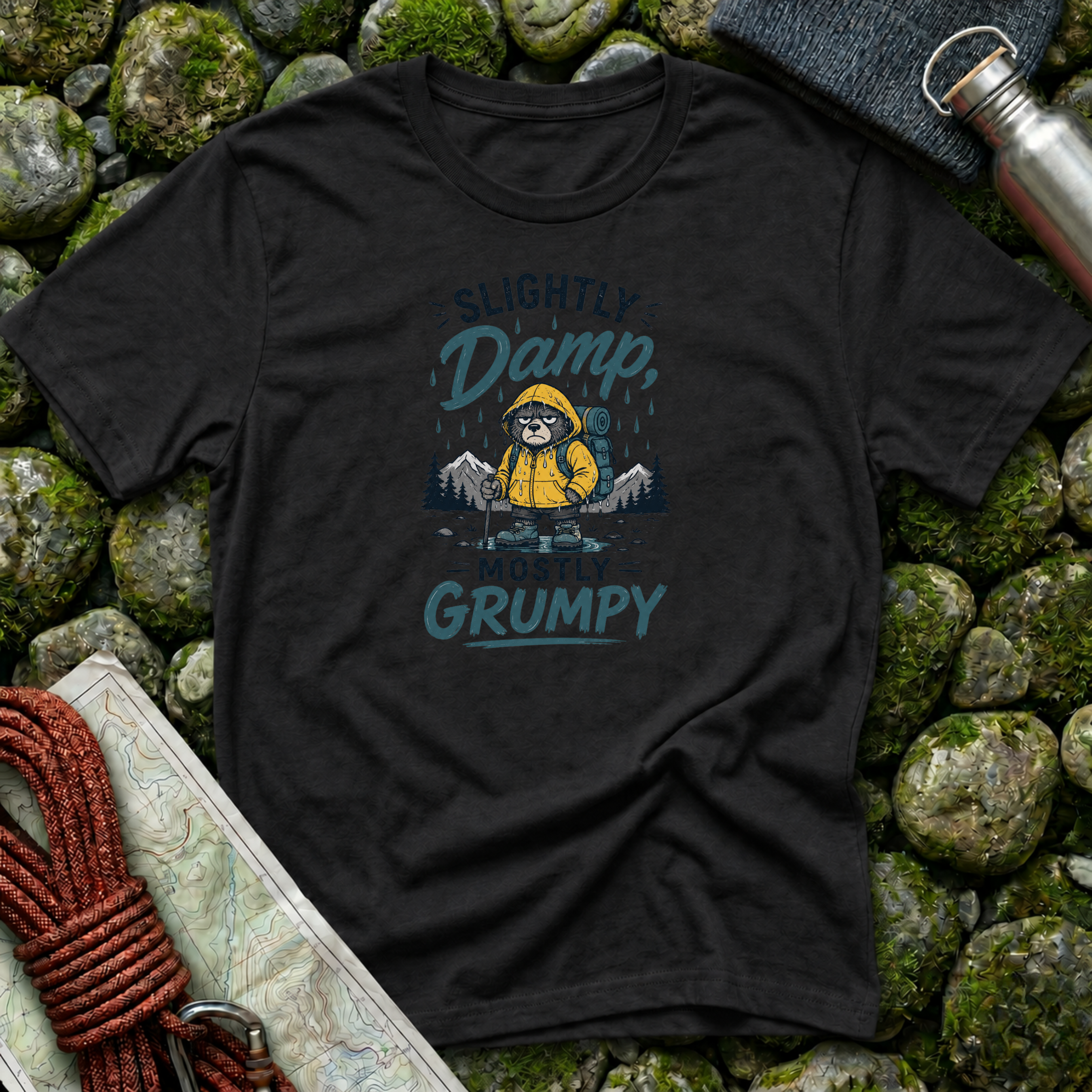 Slightly Damp Mostly Grumpy - T-Shirt