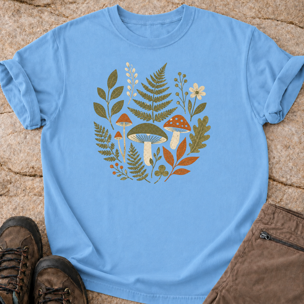 Ferns and Mushrooms - T-Shirt