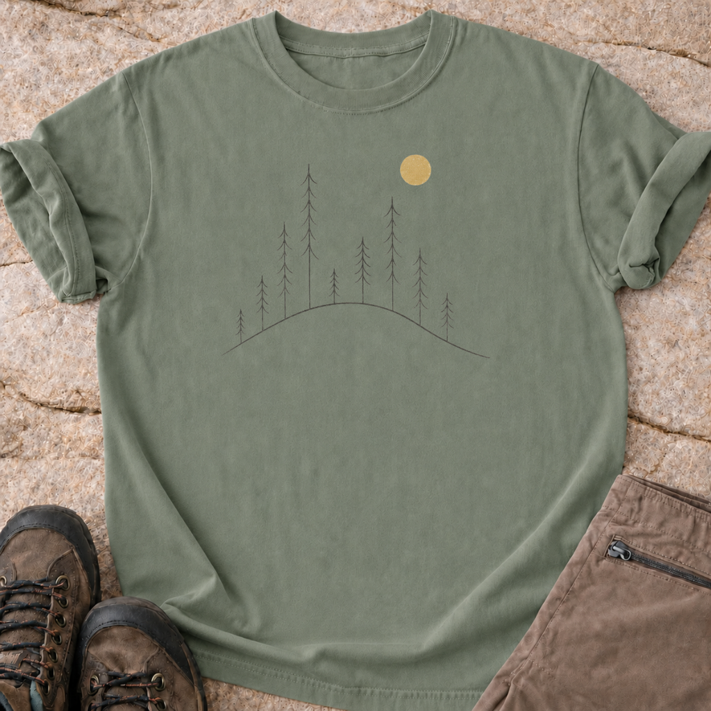 Tranquil Trees On a Hill T-Shirt