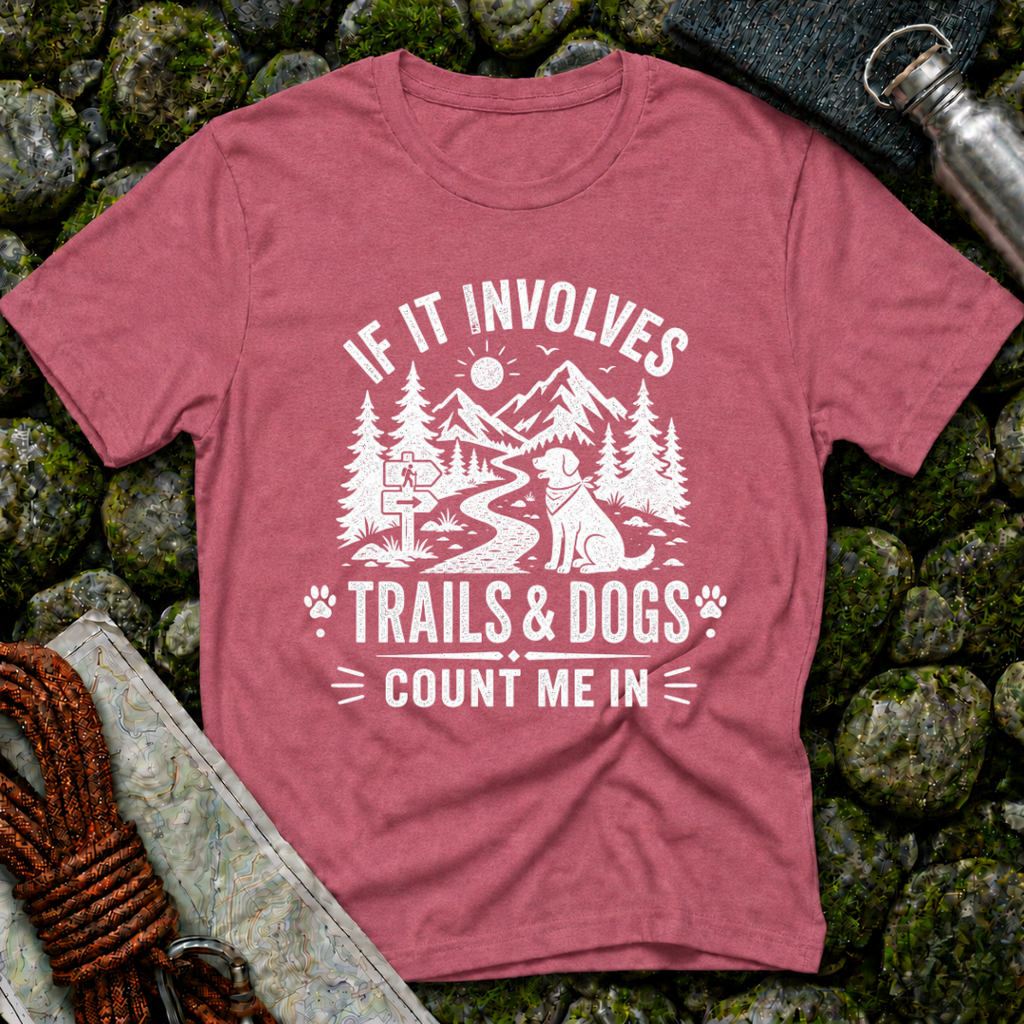 If it Involves Trails and Dogs - T-Shirt
