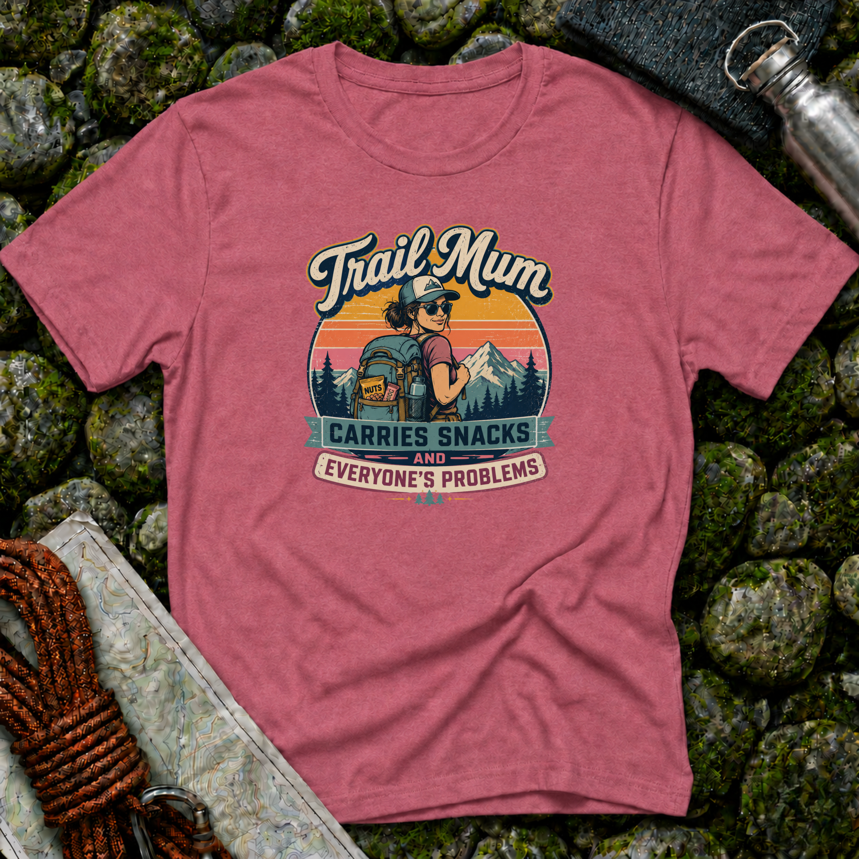 Trail Mum Carries Snacks and Everyone's Problems T-Shirt
