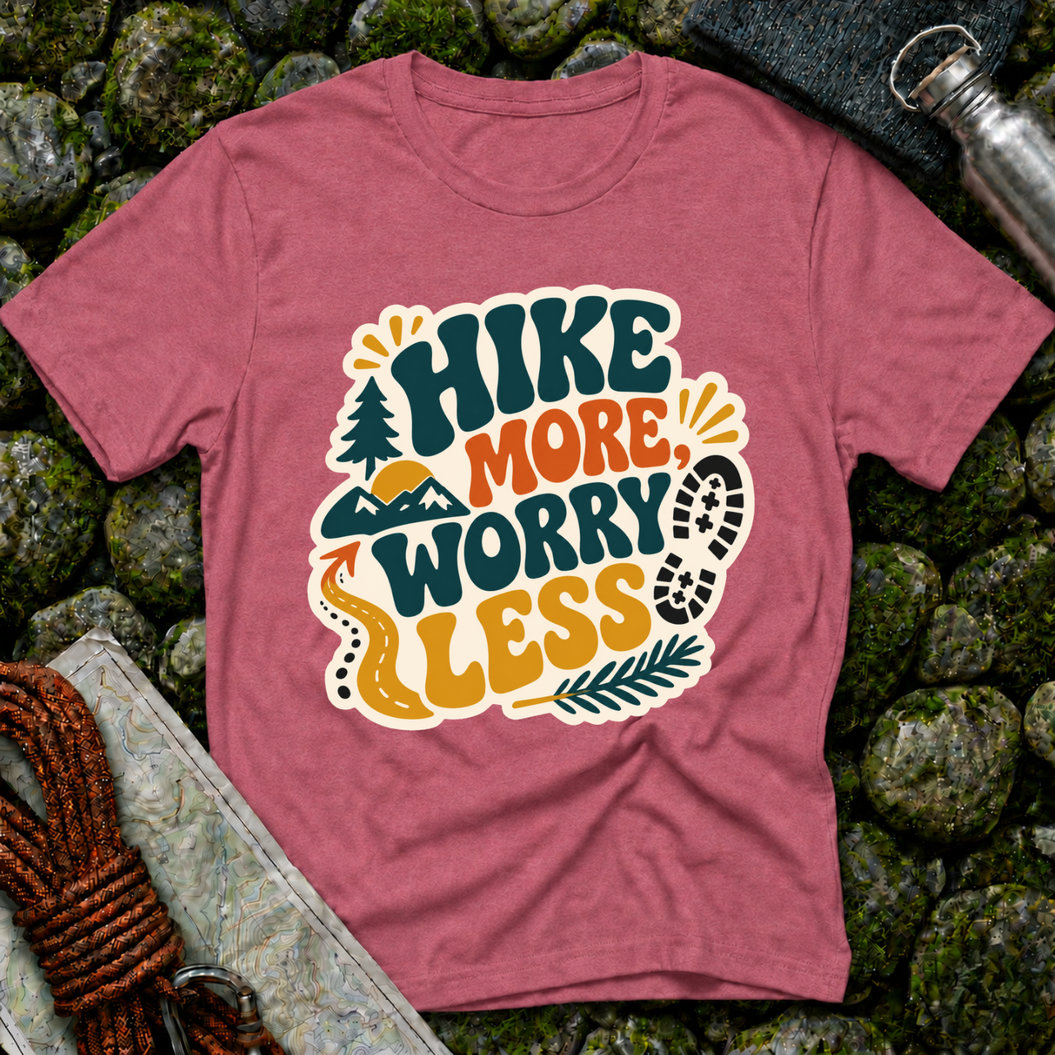 Hike More Worry Less - T-Shirt
